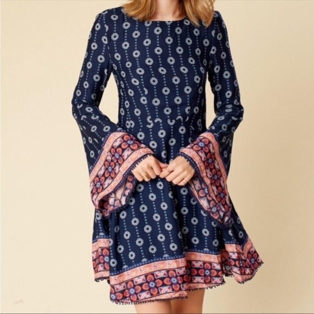 Altar’d State Juneau Navy Dress - Size S